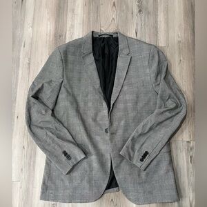 H&M plaid dress coat